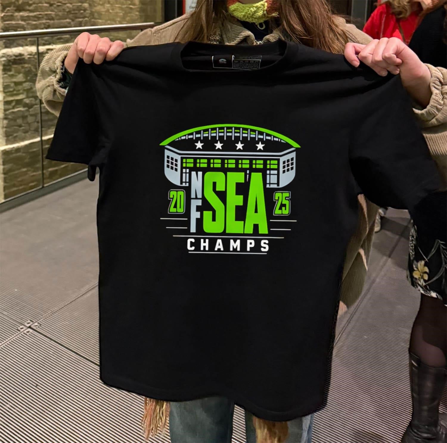 NFC West SEA Seattle 2025 Champions Stadium Stars Sports shirt