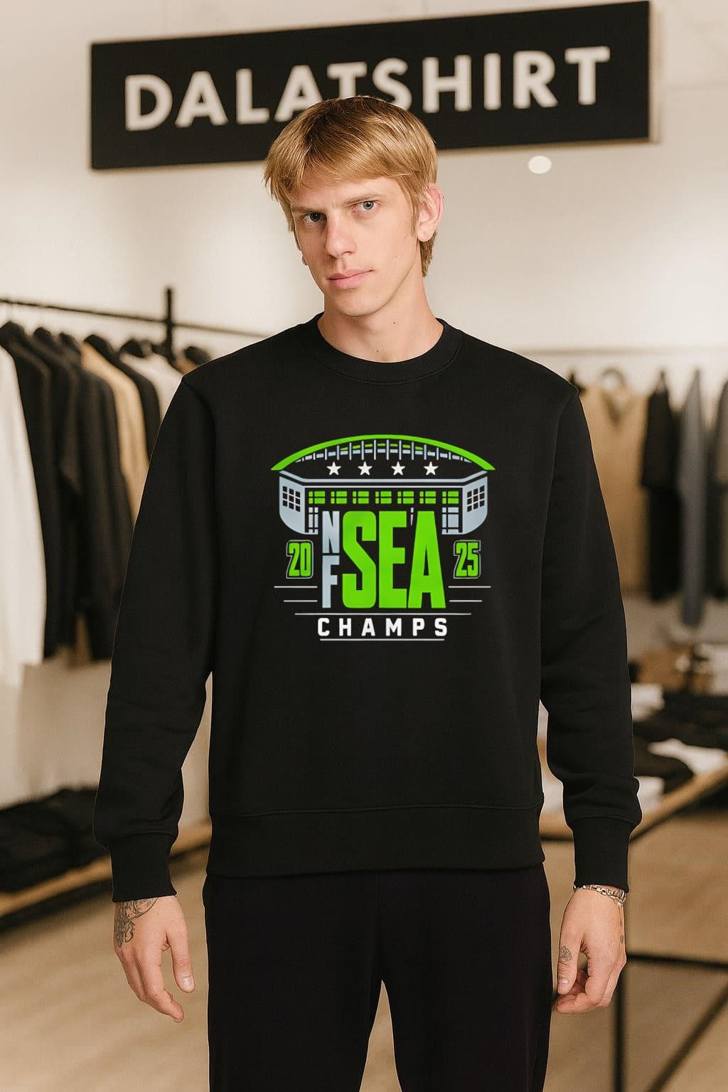 NFC West SEA Seattle 2025 Champions Stadium Stars Sports shirt