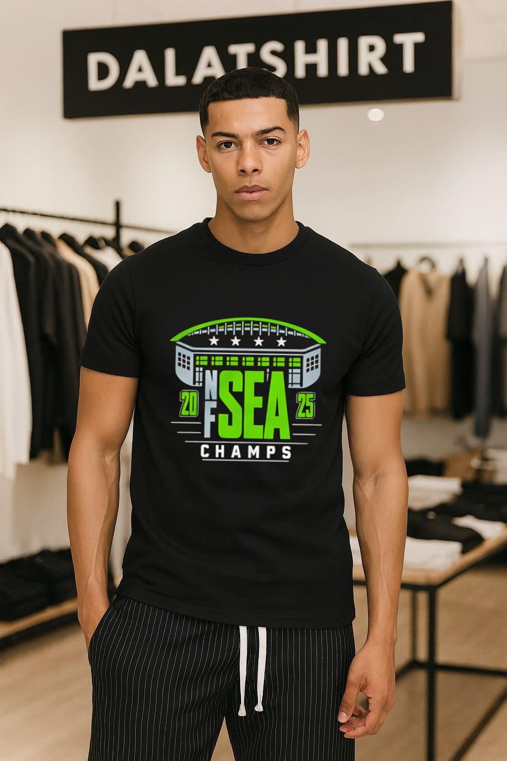 NFC West SEA Seattle 2025 Champions Stadium Stars Sports shirt