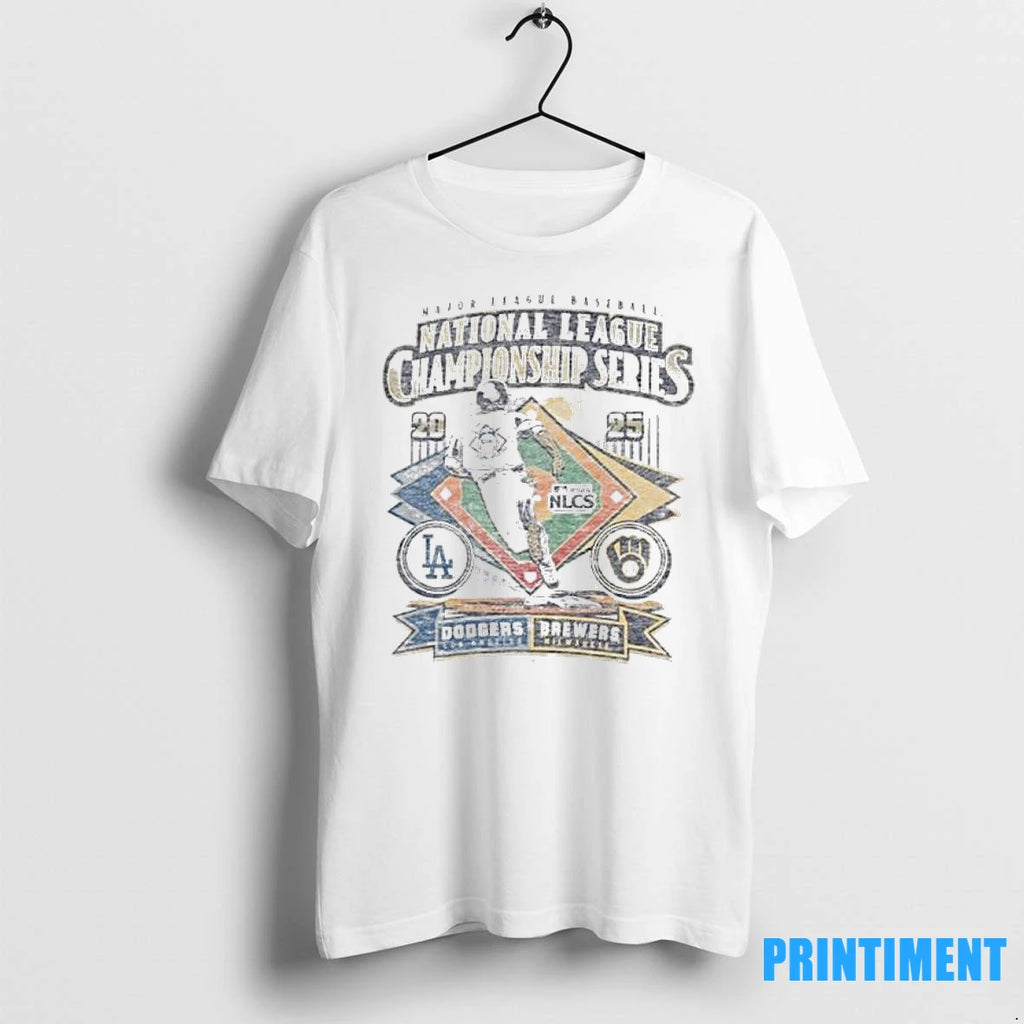 Nlcs Match Up Dueling 2025 Brewers Vs Dodgers Tshirts Sweater
