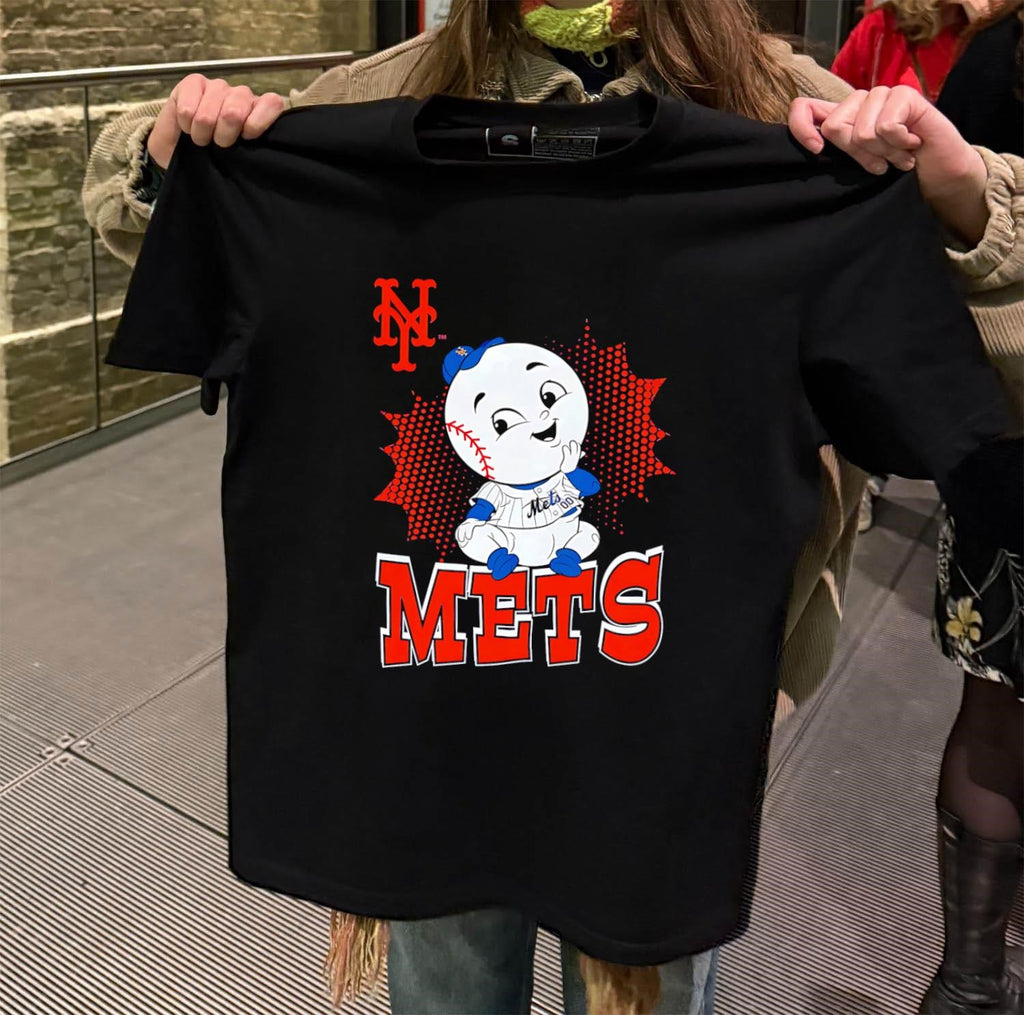 NY Mets Mr. Met Mascot Baseball shirt