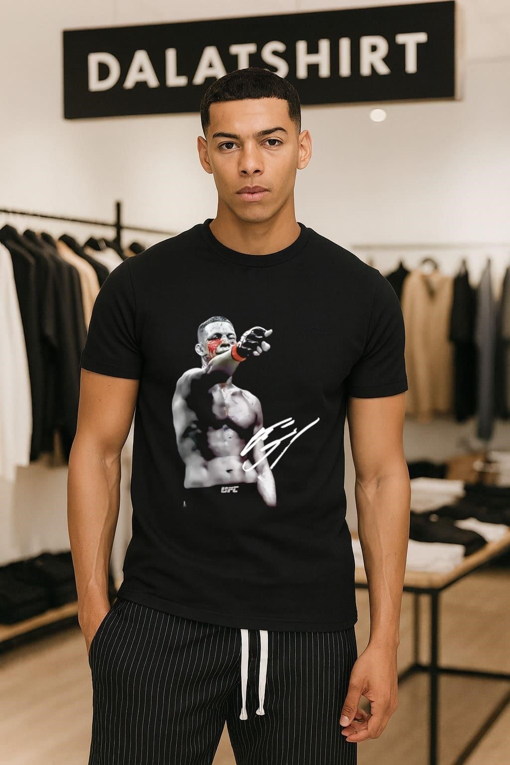 Nate Diaz UFC Blood Signature shirt