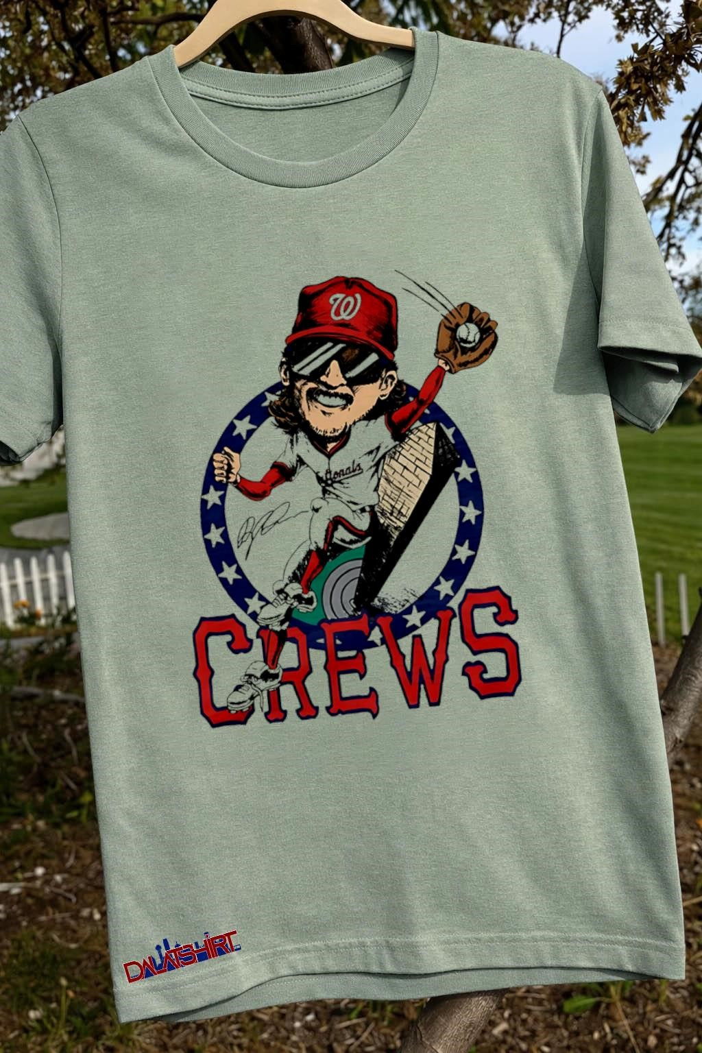 Nationals Dylan Crews Signature MLB cartoon shirt