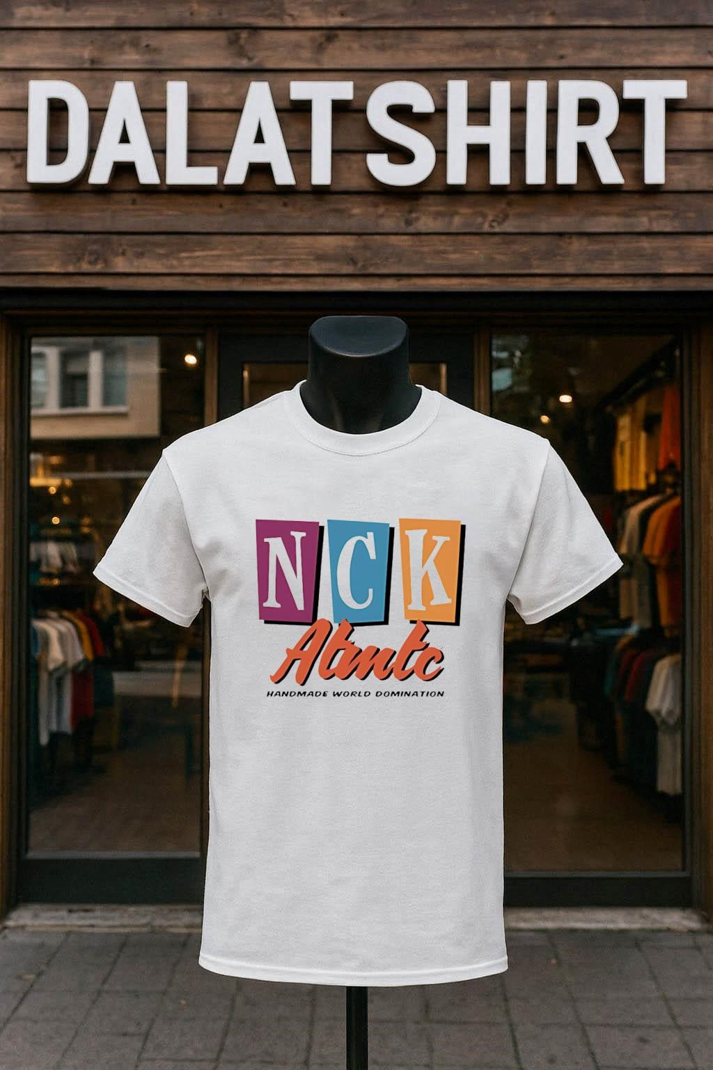 Nck Abute Handmade World Domination Blocks shirt