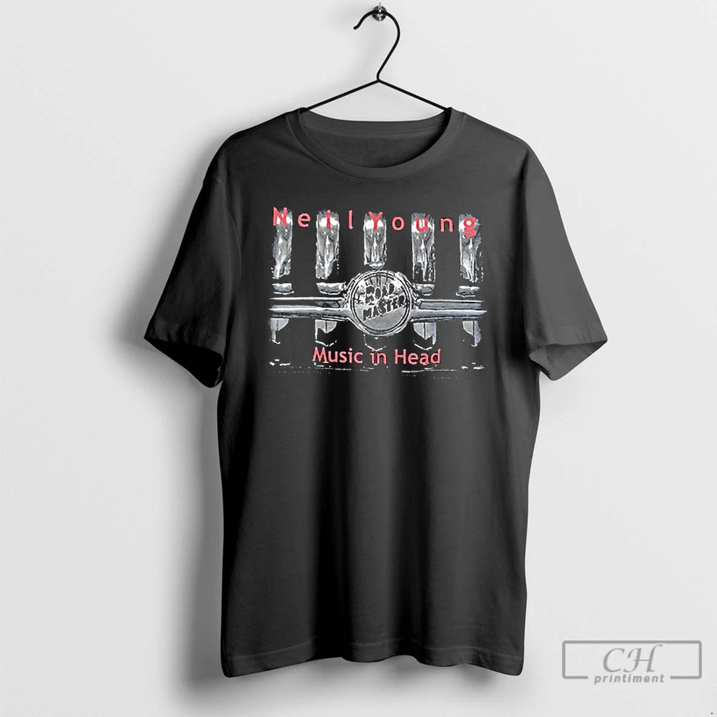 Neil Young Music In Head Tour Cities Vintage T Shirts