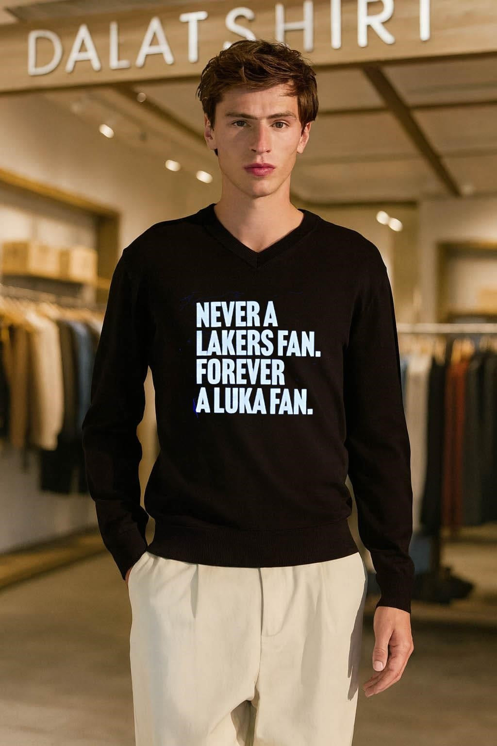 Never A Lakers Fan Forever A Luka Fan shirt