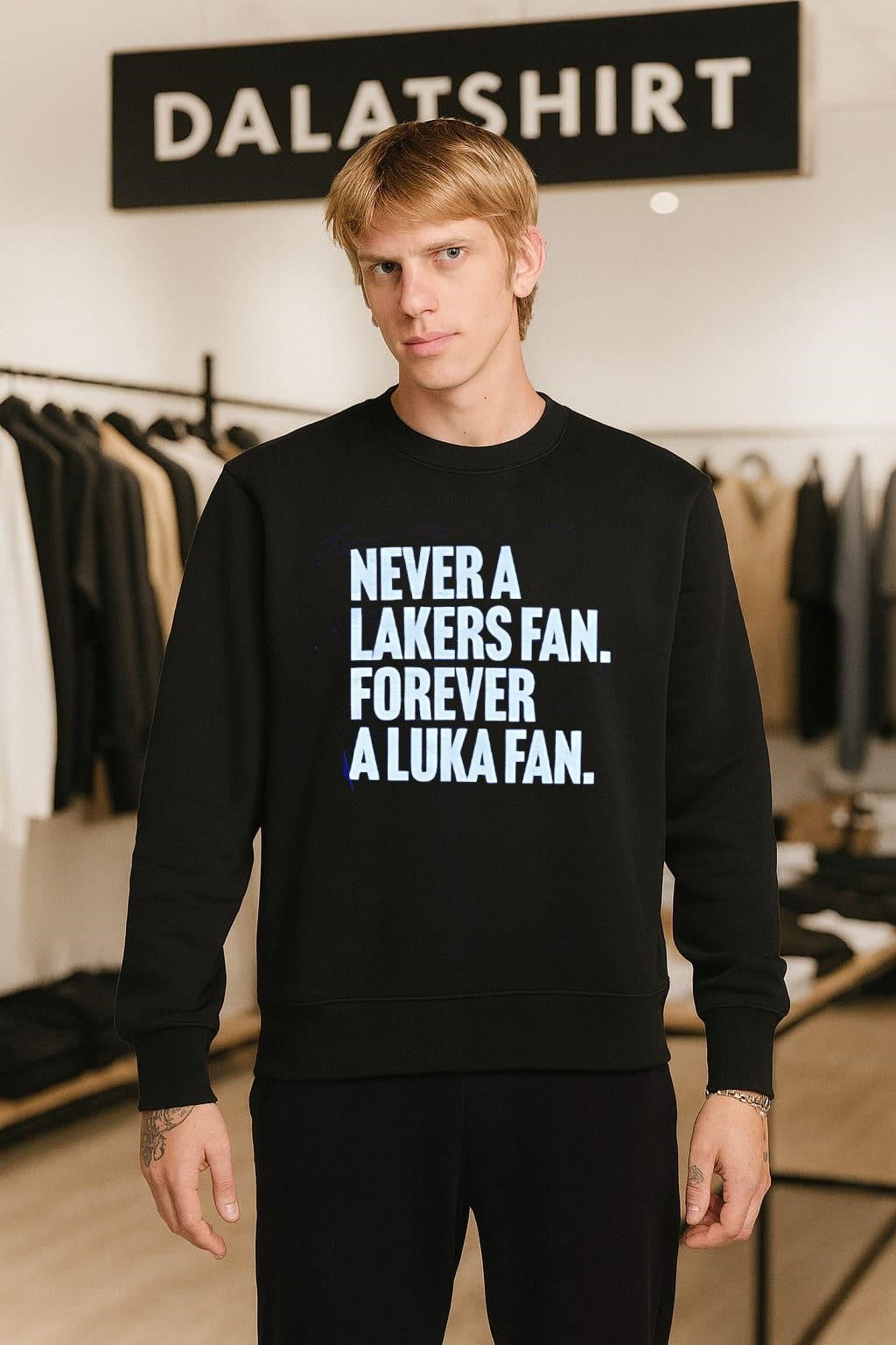 Never A Lakers Fan Forever A Luka Fan shirt