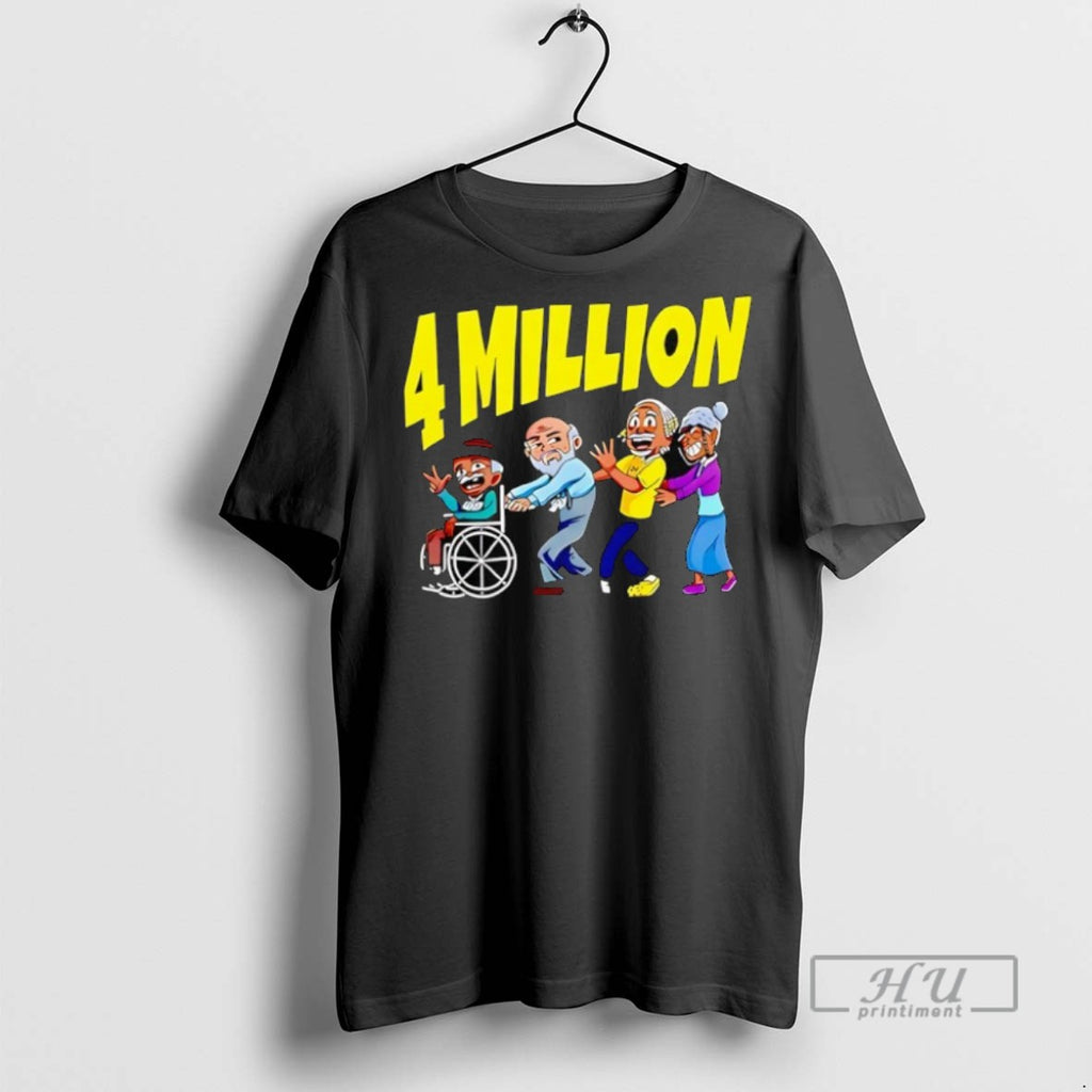 New 4 Million Subscribers Black Tee Shirts Sweatshirt Hoodies