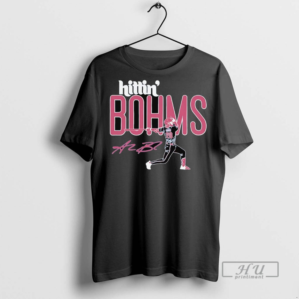 New Alec Bohm Hitting Bohms Signature Tee Shirts Sweatshirt Hoodies