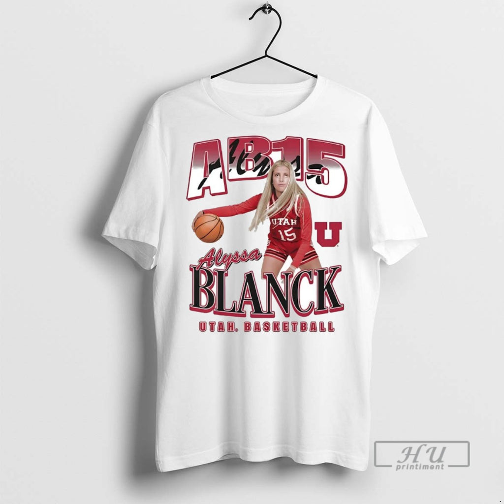 New Alyssa Blanck Ab15 Portrait Utah Basketball Tee Shirts Sweatshirt Hoodies