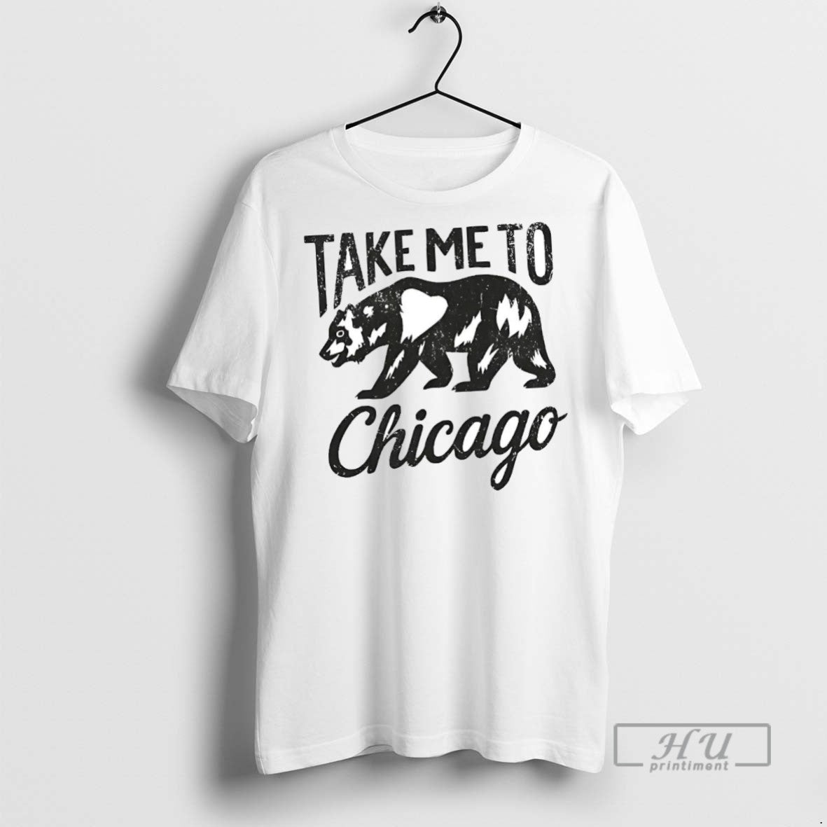 New Bear Take Me To Chicago Windy City Bound Tee Shirts Sweatshirt Hoodies