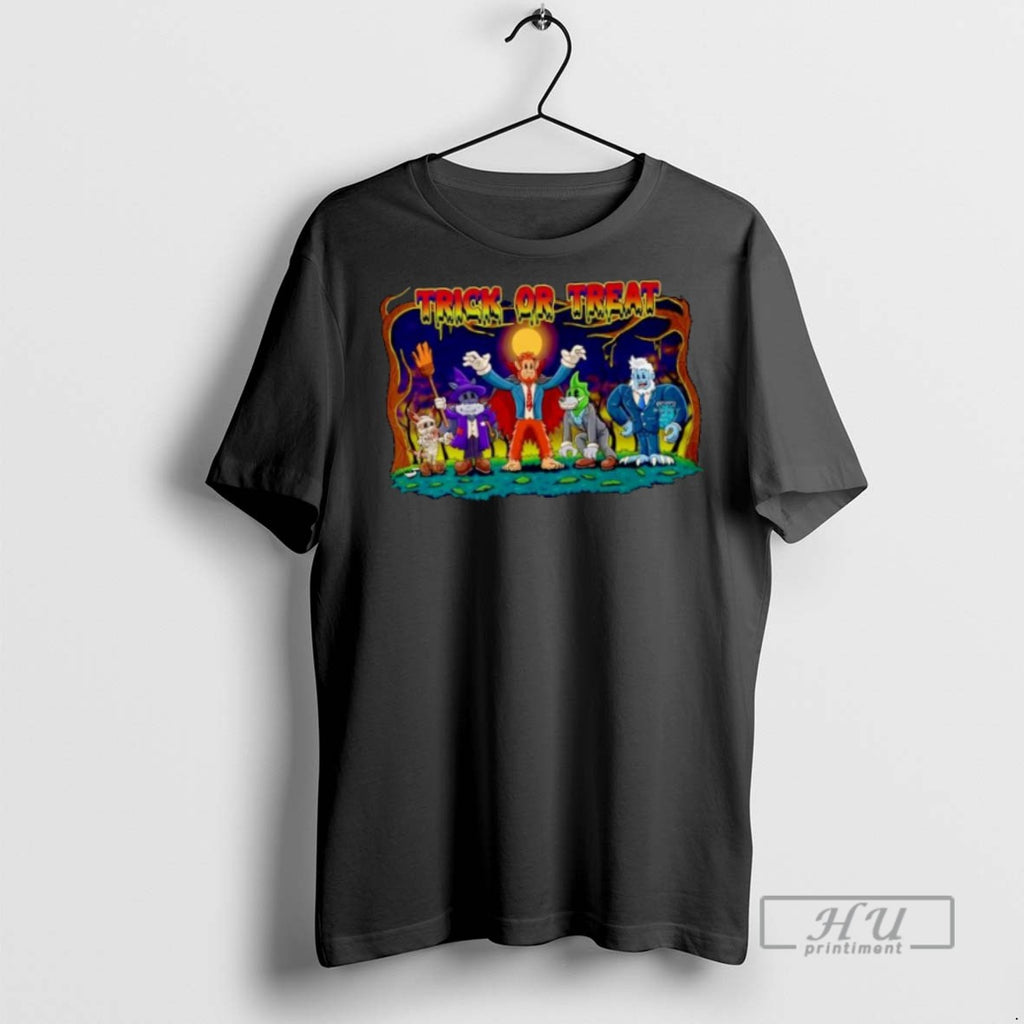 New Bennie And Crew Trick Or Treat Halloween Ornaments Tee Shirts Sweatshirt Hoodies