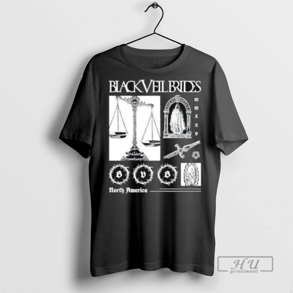 New Black Veil Brides Scaled Of Justice 2025 Tee Shirts Sweatshirt Hoodies