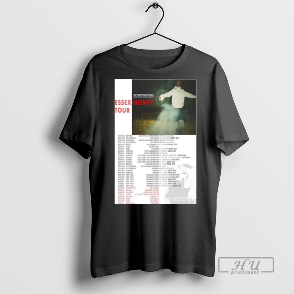 New Blood Orange Essex Honey Tour 2025 2026 Long Sleve Tee Shirts Sweatshirt Hoodies