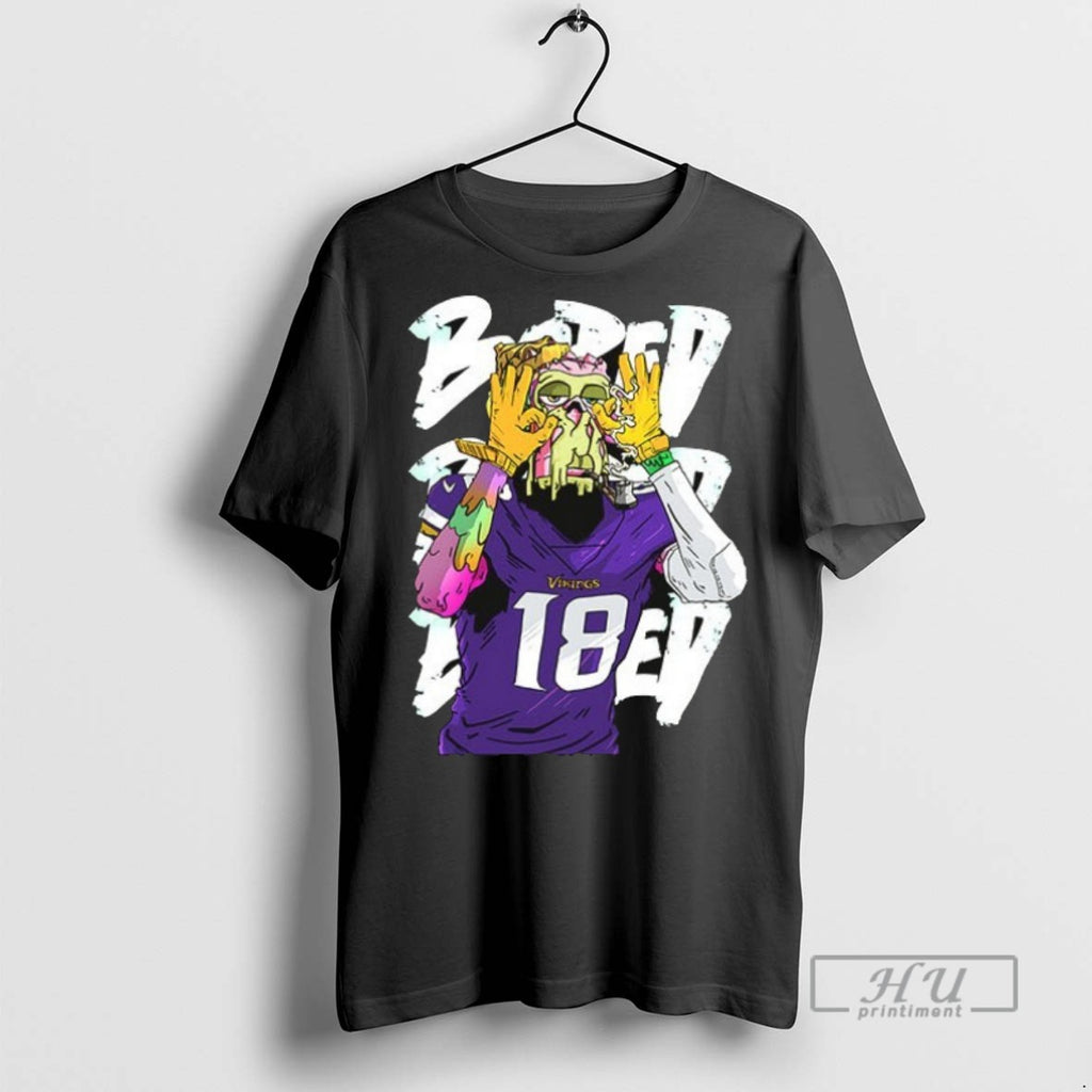 New Bored Justin Jefferson Minnesota Vikings Style Football Art Ceramic Ceramic And Classic Dad Cap