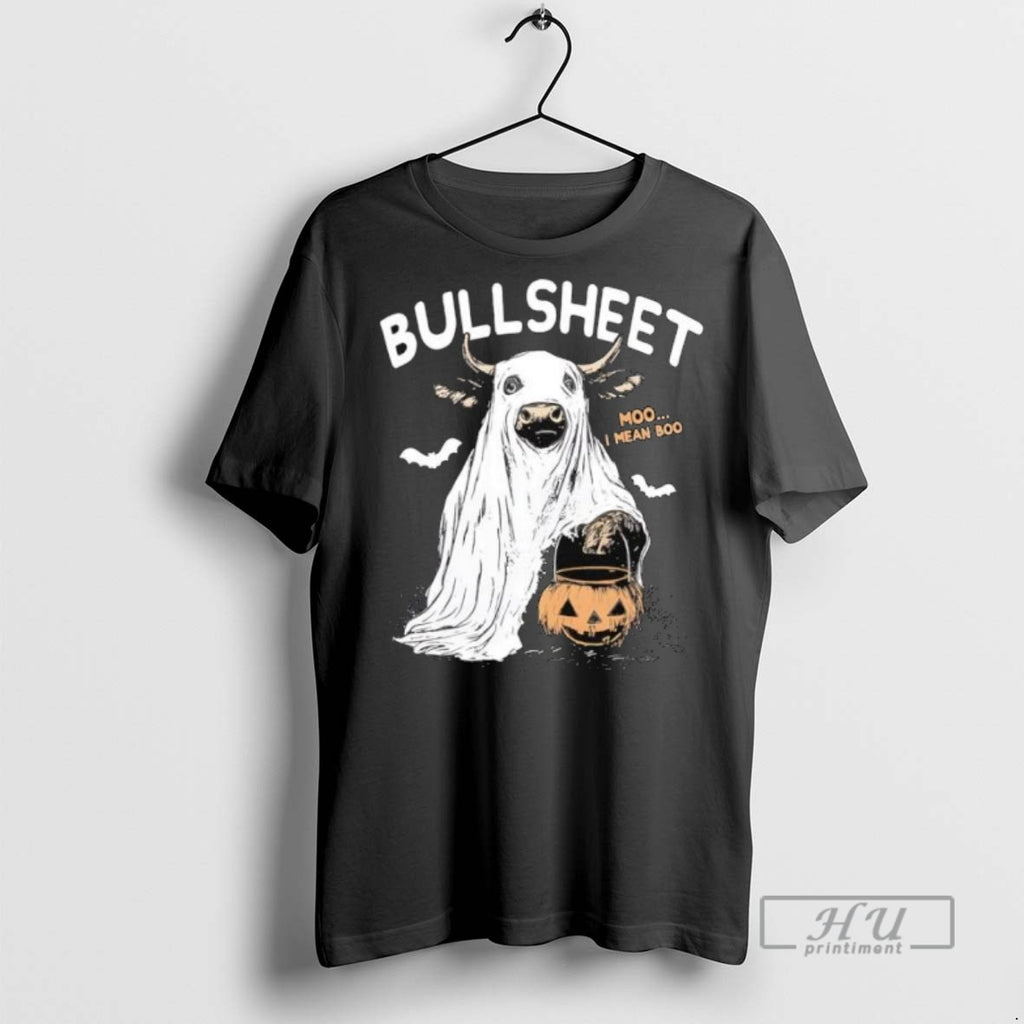 New Bullsheet Moo I Mean Boo Halloween Tee Shirts Sweatshirt Hoodies