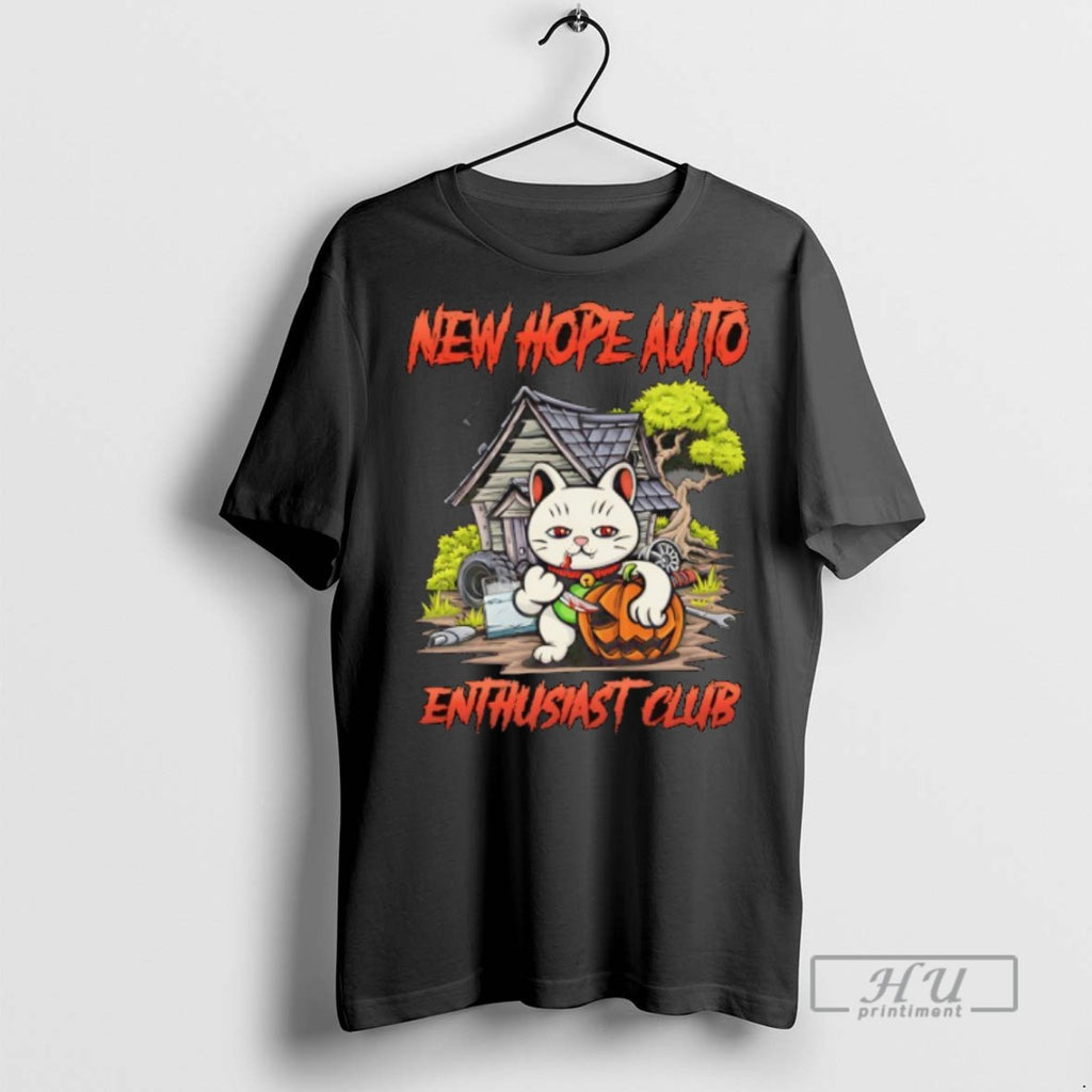 New Cat New Hope Auto Enthusiast Club Halloween Tee Shirts Sweatshirt Hoodies
