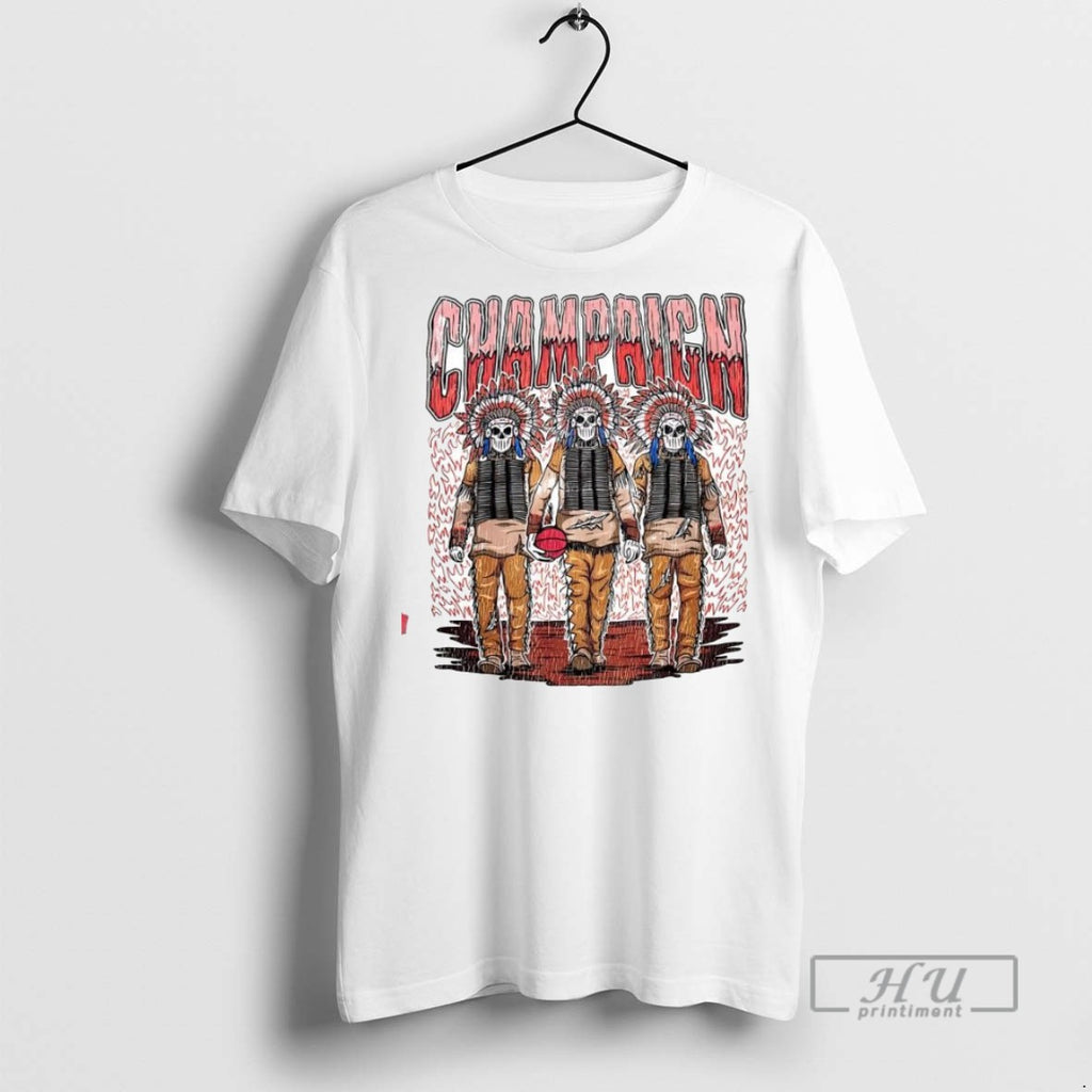 New Champaign Native Skeletons Football Tee Shirts Sweatshirt Hoodies
