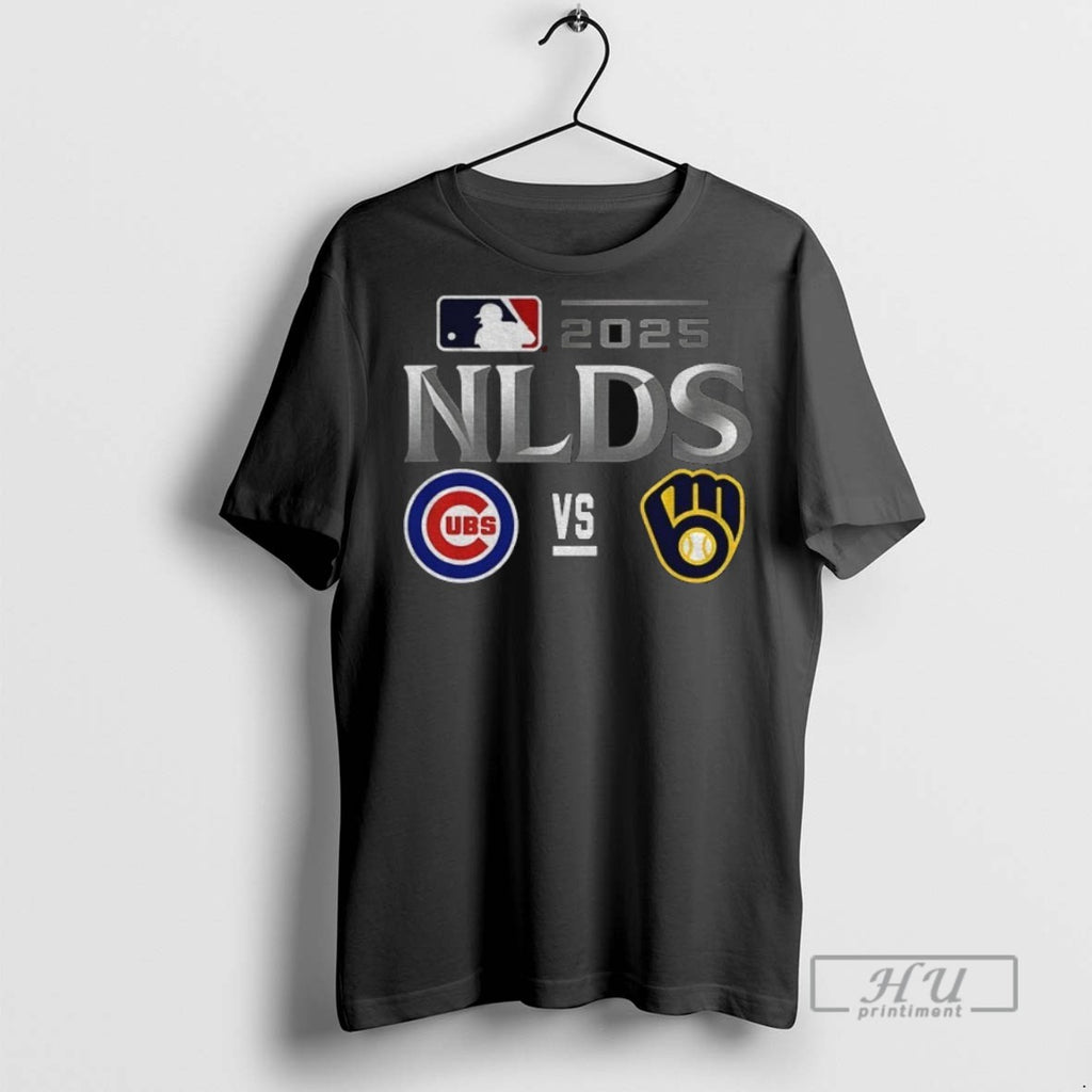 New Chicago Cubs Vs Milwaukee Brewers 2025 Mlb National League Division Series Tee Shirts