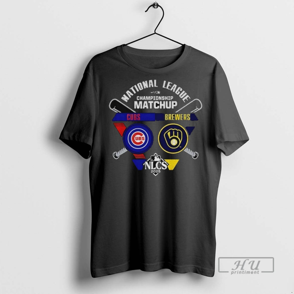 New Chicago Cubs Vs Milwaukee Brewers 2025 National League Championship Matchup Mlb Tee Shirts