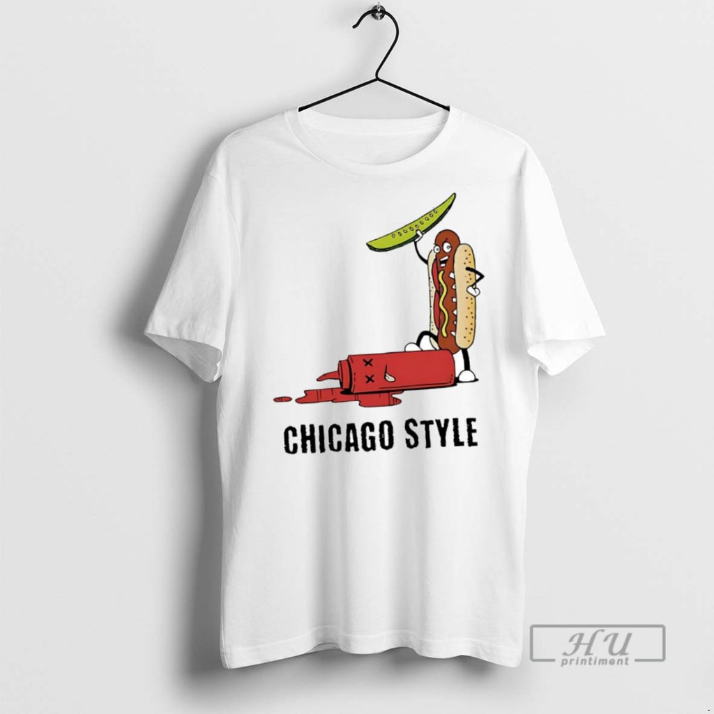 New Chicago Dog Wins Beats Tomato Ketchup Tee Shirts Sweatshirt Hoodies
