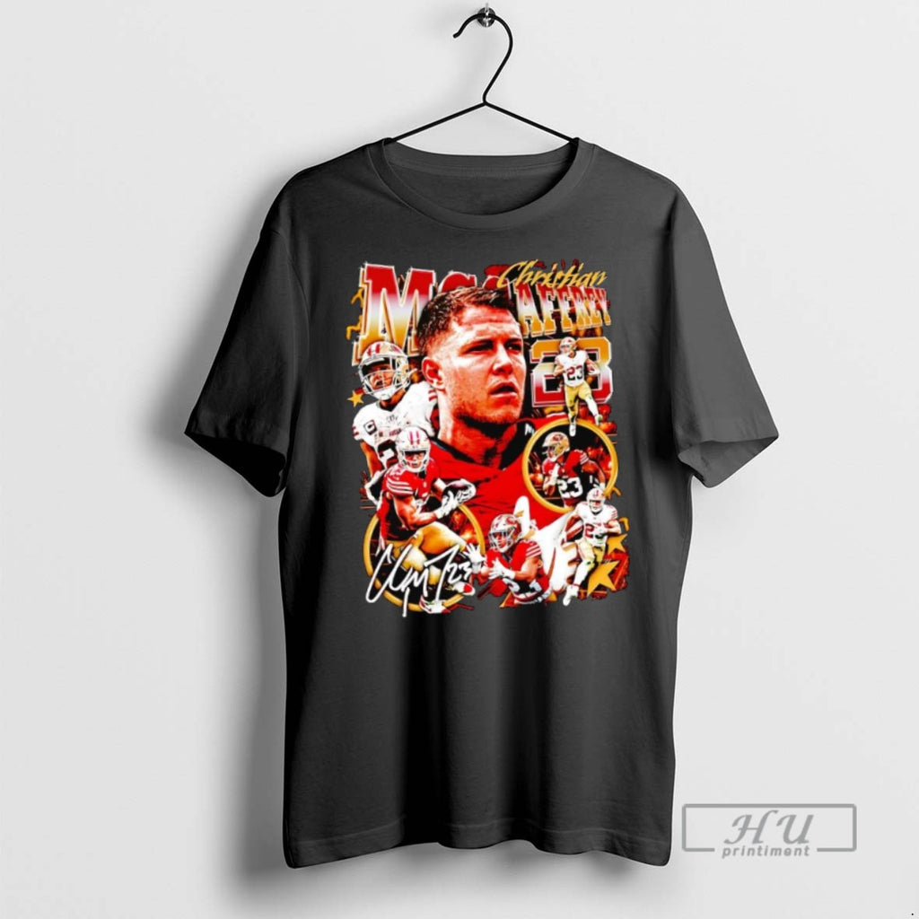 New Christian Mccaffrey Picture Collage 49ers Tee Shirts Sweatshirt Hoodies