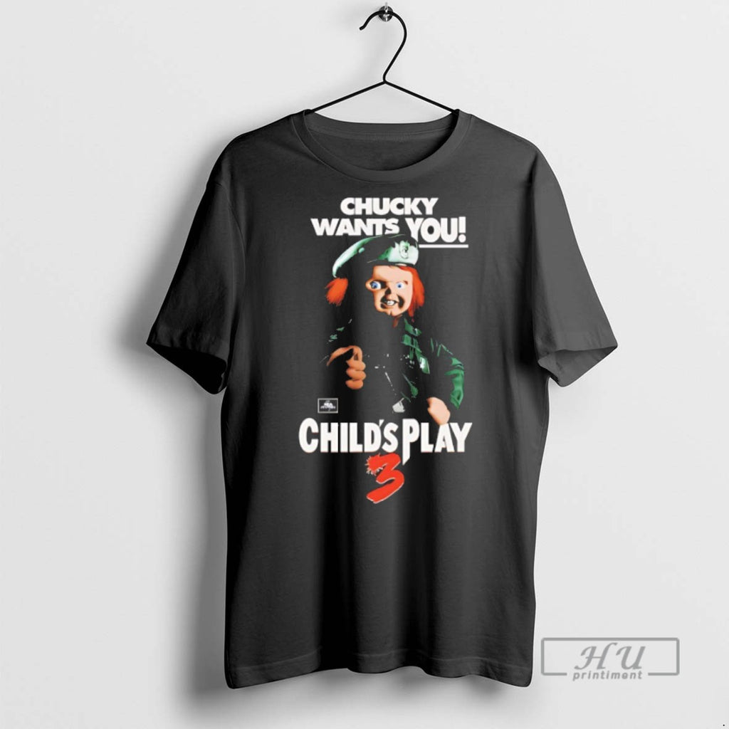 New Chucky Wants You Childs Play 3 Halloween Tee Shirts Sweatshirt Hoodies