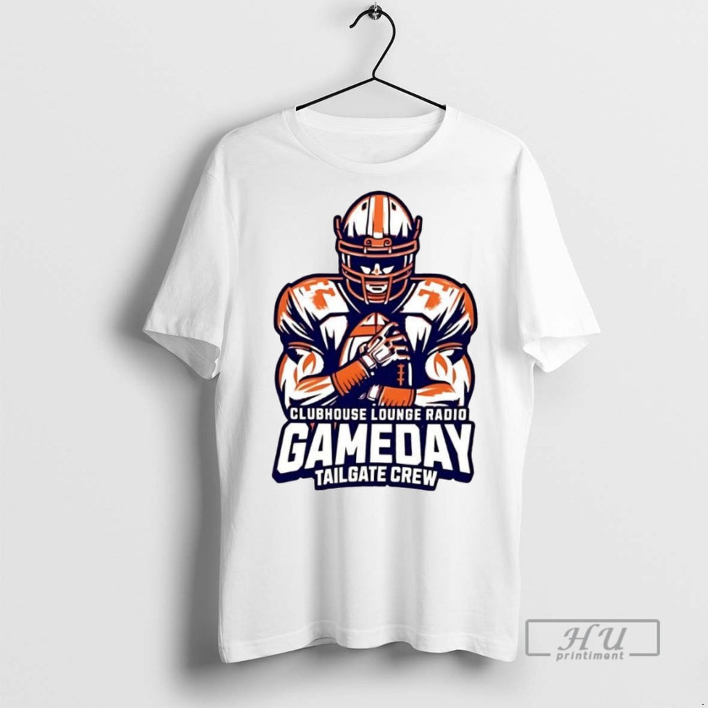 New Clubhouse Lounge Radio Gameday Tailgate Crew Football Tee Shirts Sweatshirt Hoodies