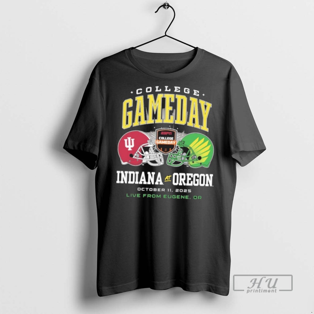 New College Gameday Indiana Vs Oregon Head To Head Tee Shirts Sweatshirt Hoodies