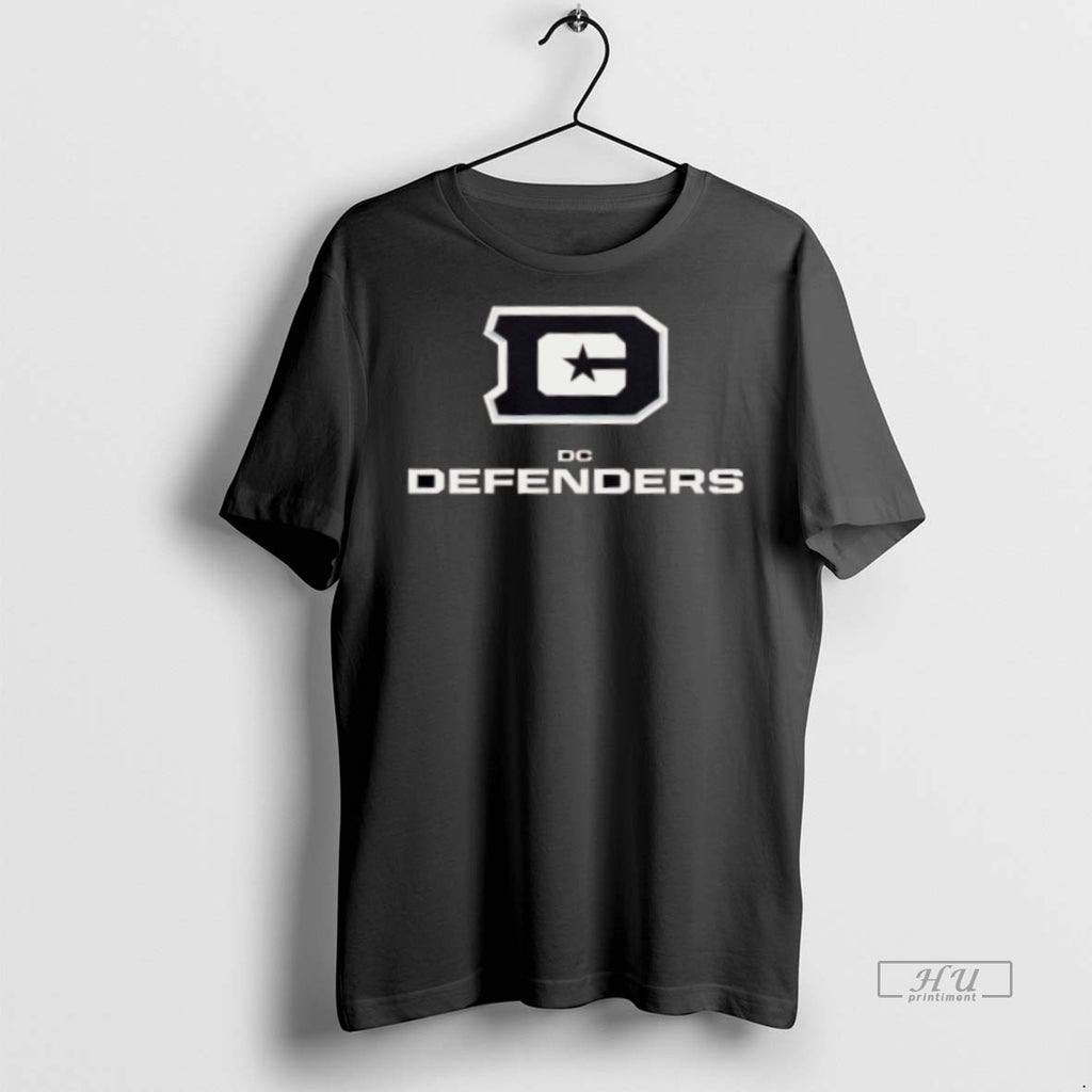 New Dc Defenders Lockup Logo Style Graphic Tee Shirt Sweater