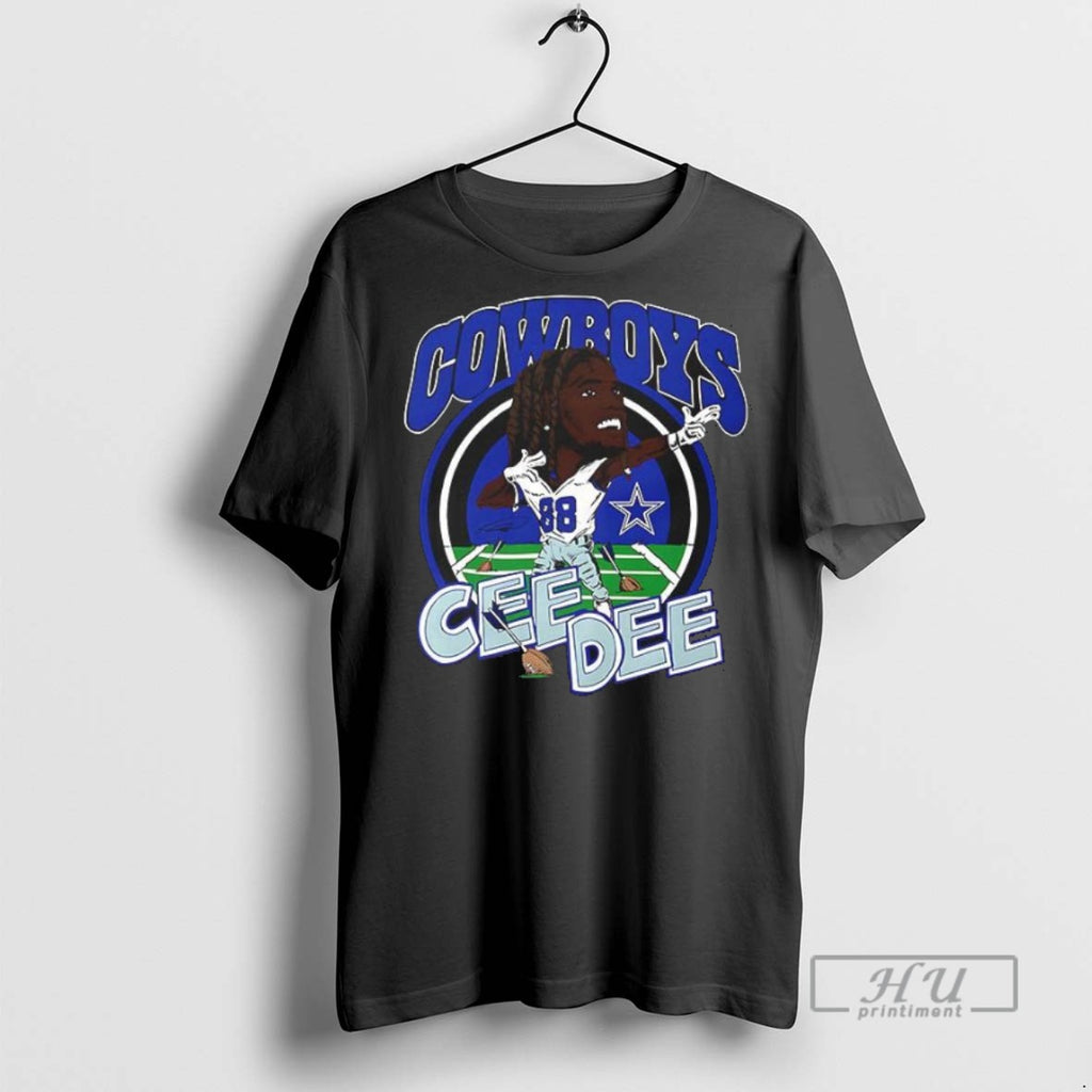 New Dallas Cowboys Ceedee Lamb Caricature Player Graphic Tee Shirts Sweatshirt Hoodies