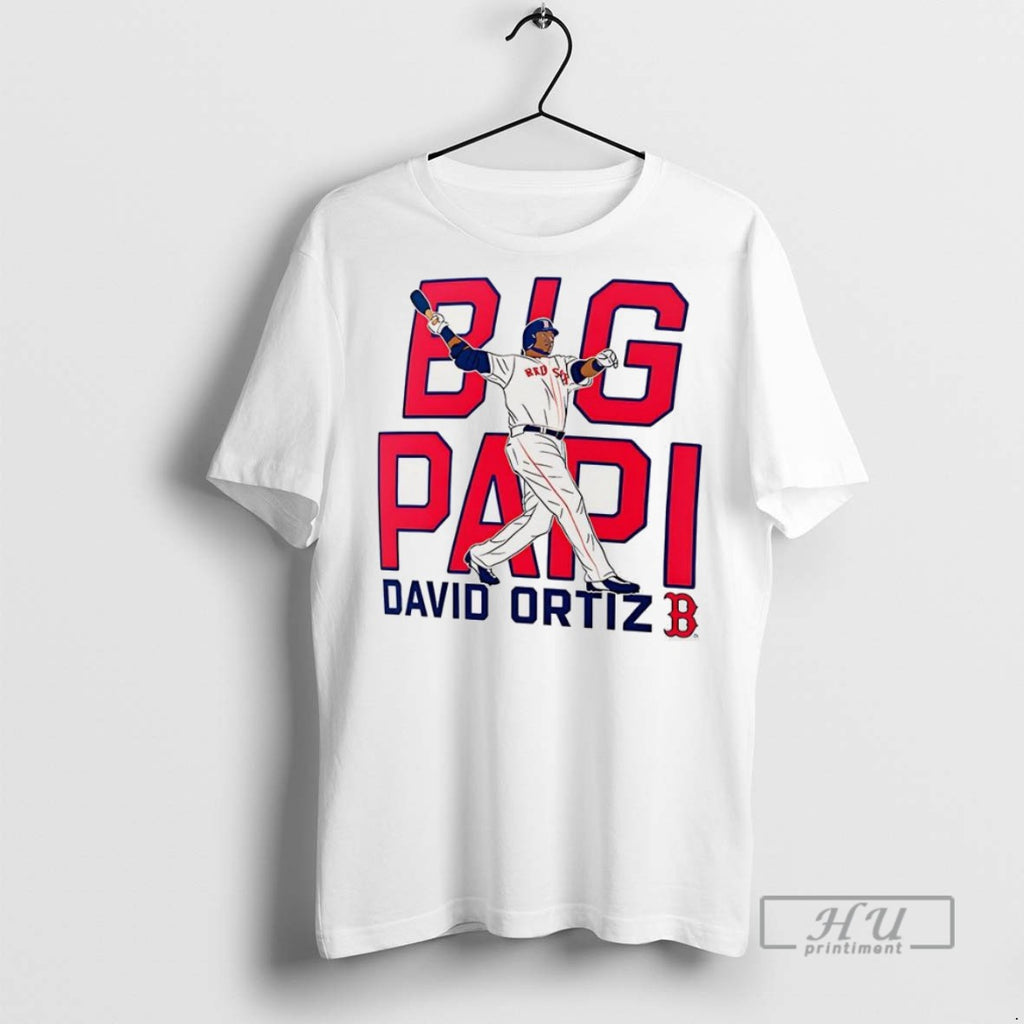 New David Ortiz Boston Red Sox Baseball Cooperstown Player Graphic Tee Shirts Sweatshirt Hoodies
