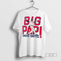 New David Ortiz Boston Red Sox Baseball Cooperstown Player Graphic Tee Shirts Sweatshirt Hoodies