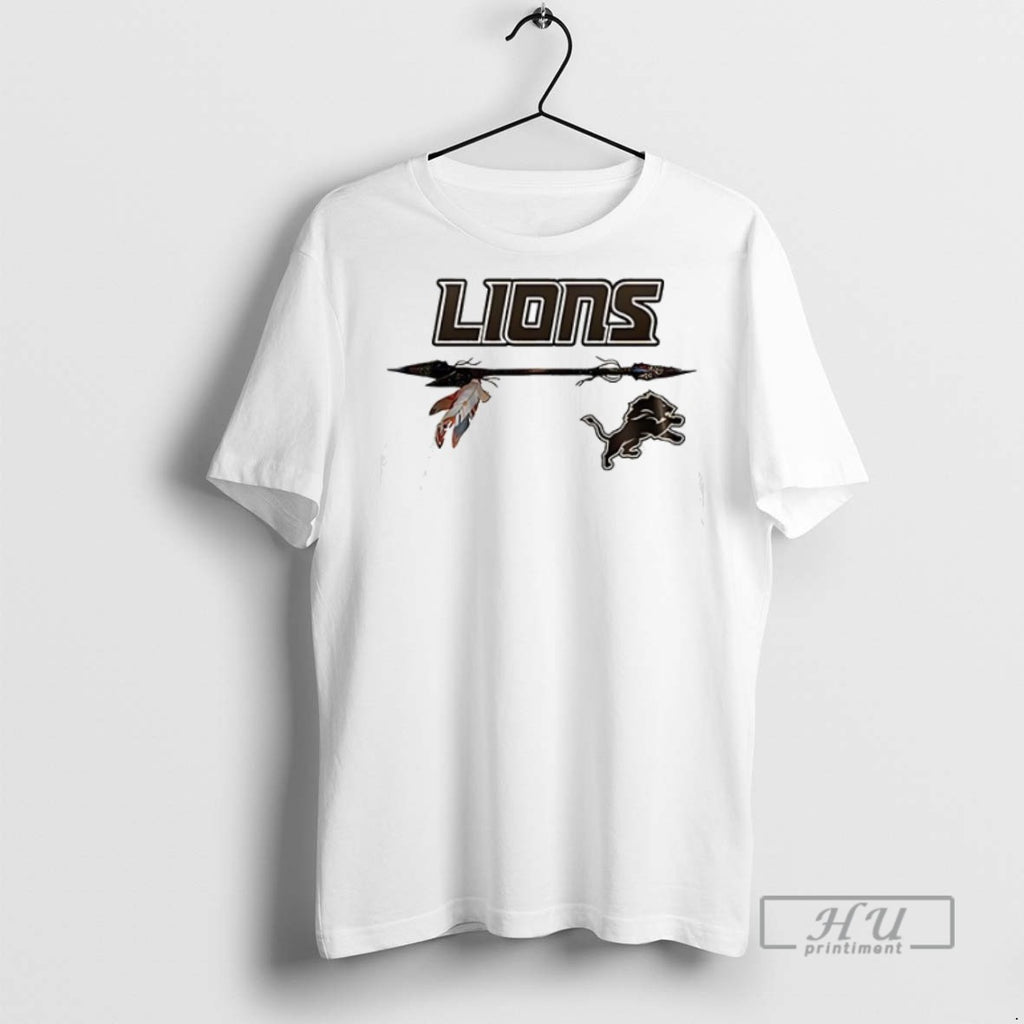 New Detroit Lions X Native American Heritage Double Sided Tee Shirts Sweatshirt Hoodies