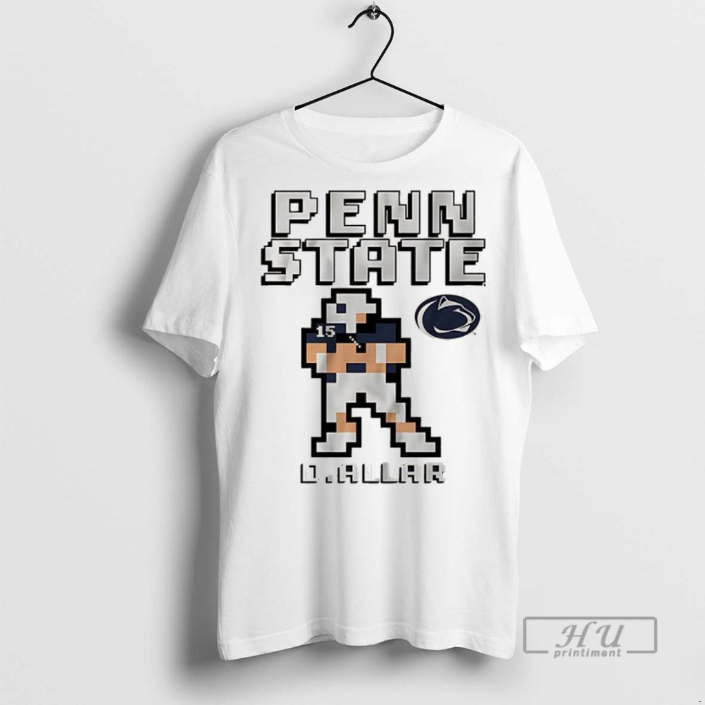 New Drew Allar Penn State Nittany Lions Football Retro Baller 8 Bit Style Tee Shirts