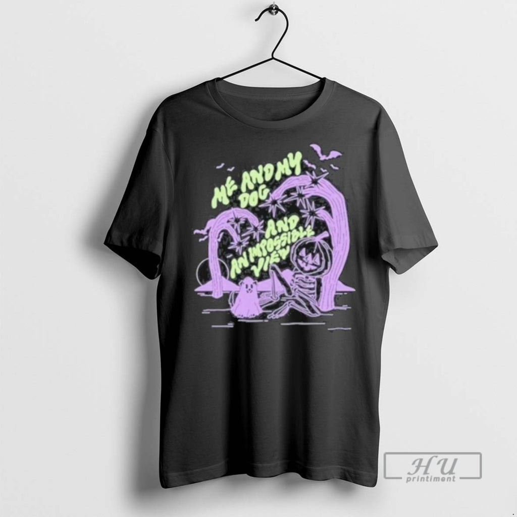 New Emma Atterbury Me And My Dog And An Impossible View Halloween 2025 Tee Shirts