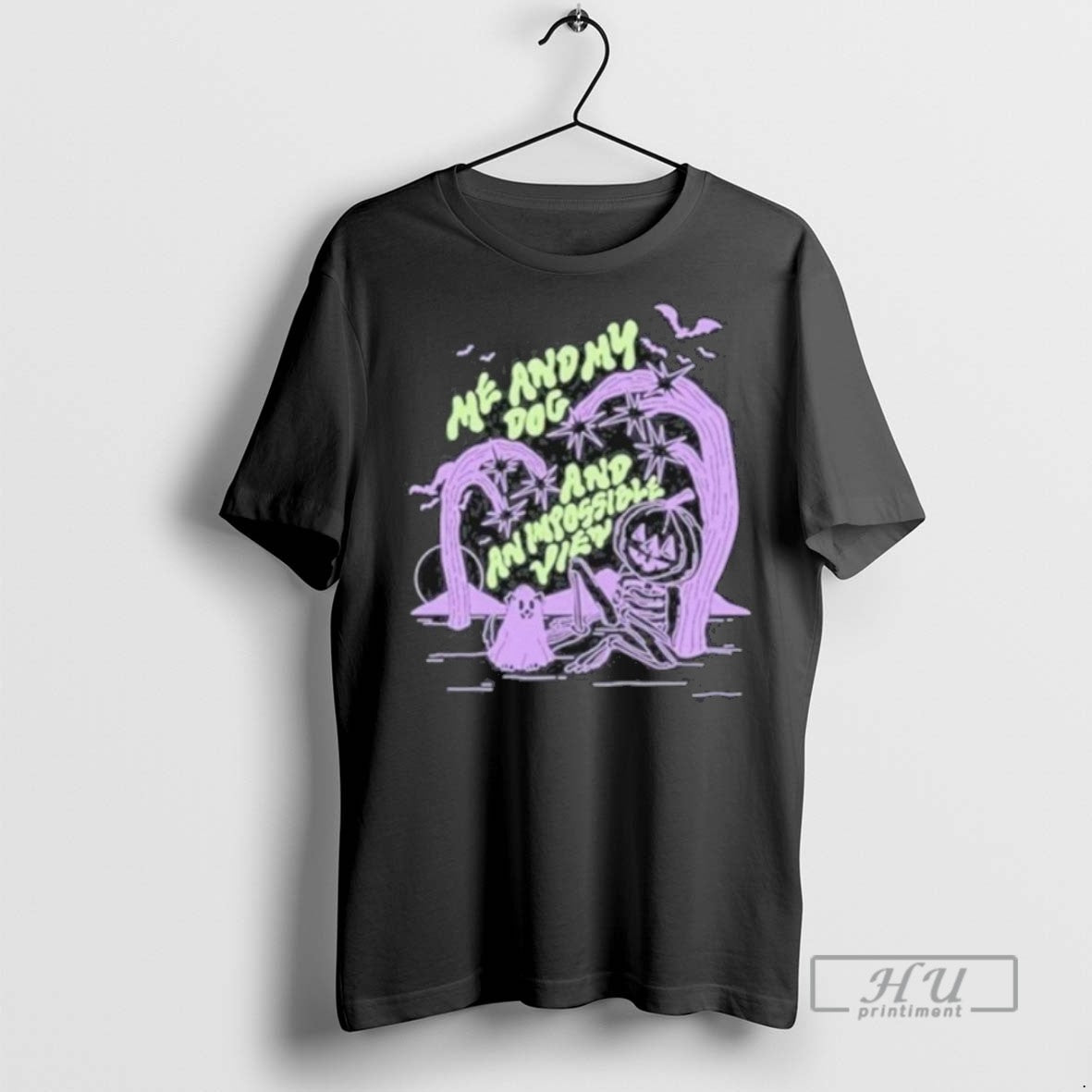 New Emma Atterbury Me And My Dog And An Impossible View Halloween 2025 Tee Shirts