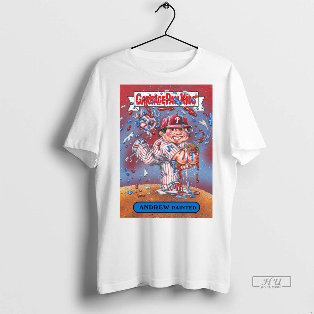 New Garbage Pail Kids Andrew Painter Philadelphia Phillies Mlb Parody Card Graphic Tee Shirt Sweater