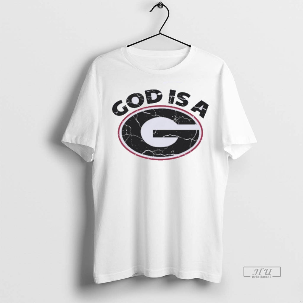 New Georgia Bulldogs God Is A G Graphic Tee Shirt Sweater