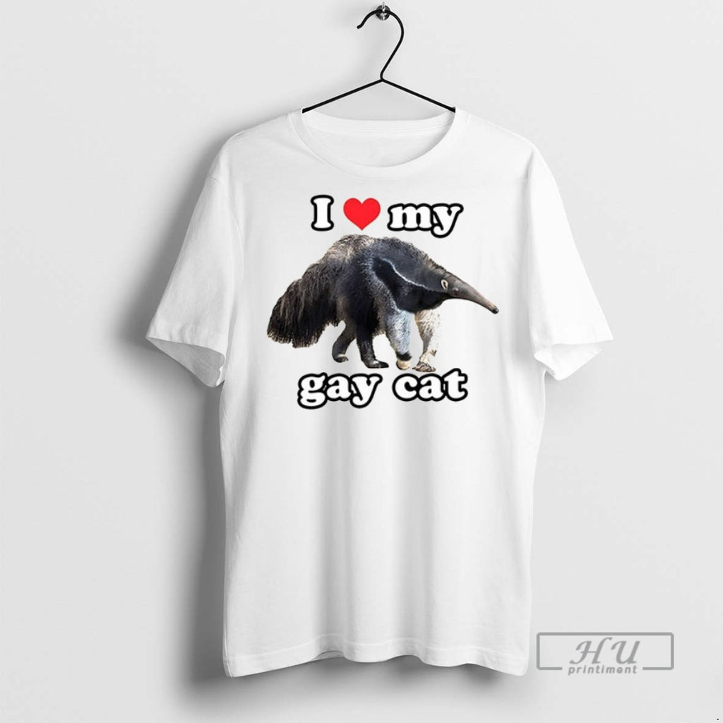 New Giant Anteater I Love My Gay Cat Ceramic Ceramic And Classic Dad Cap Tee