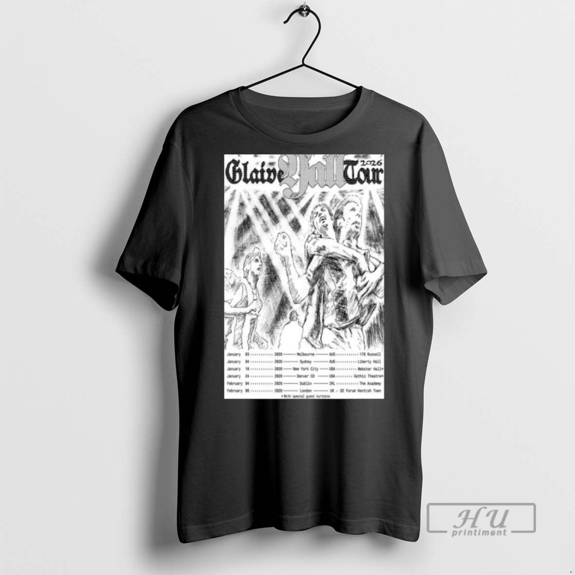 New Glaive Yall Tour 2026 Long Sleve Tee Shirts Sweatshirt Hoodies