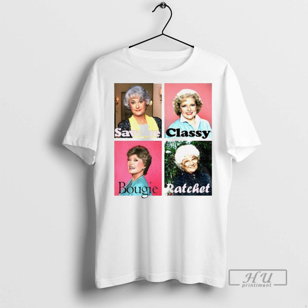 New Golden Warhol Girls Savage Classy Bougie Ratchet Tee Shirts Sweatshirt Hoodies
