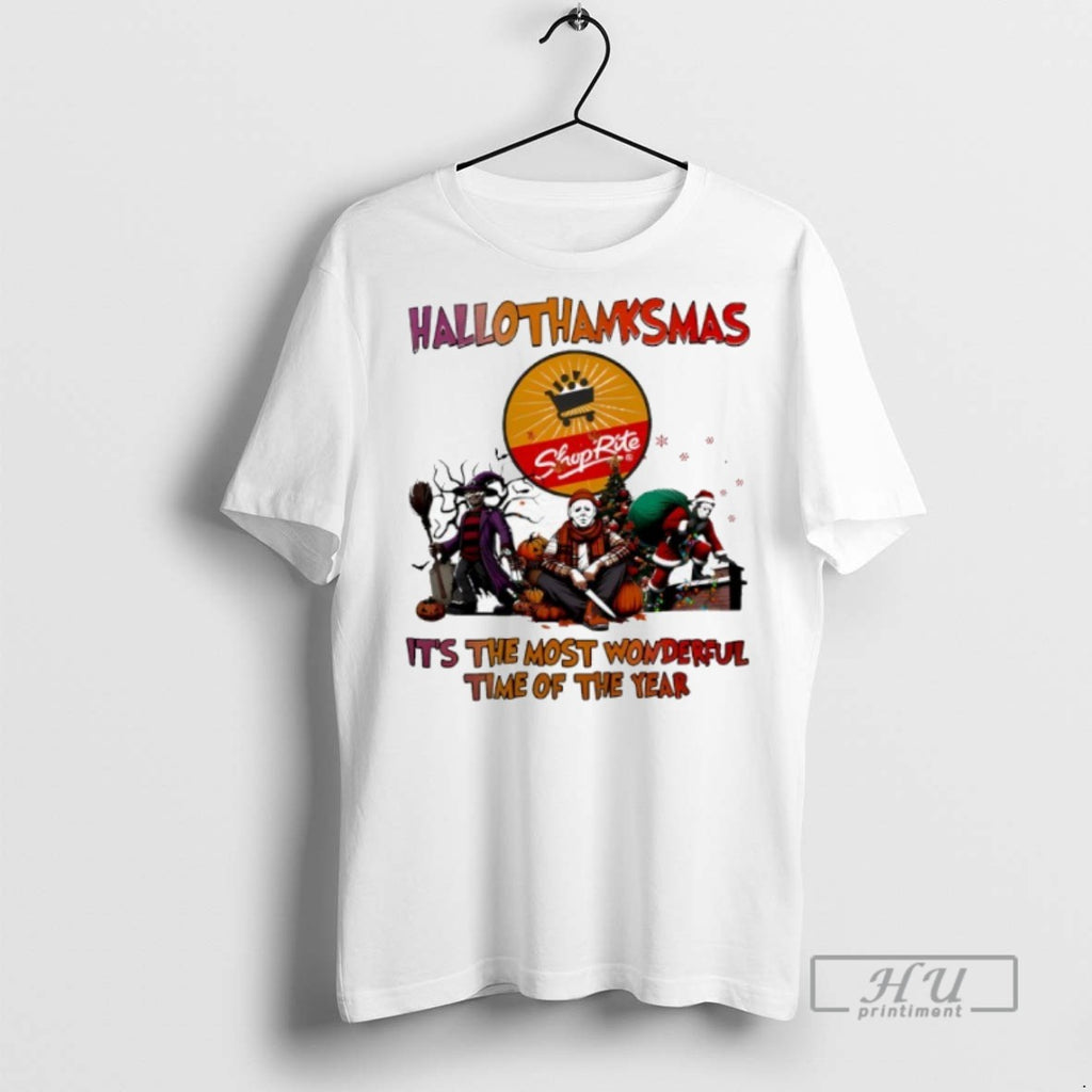 New Hallothanksmas Horror Movies Shop Rite Its The Most Wonderful Time Of The Year Tee