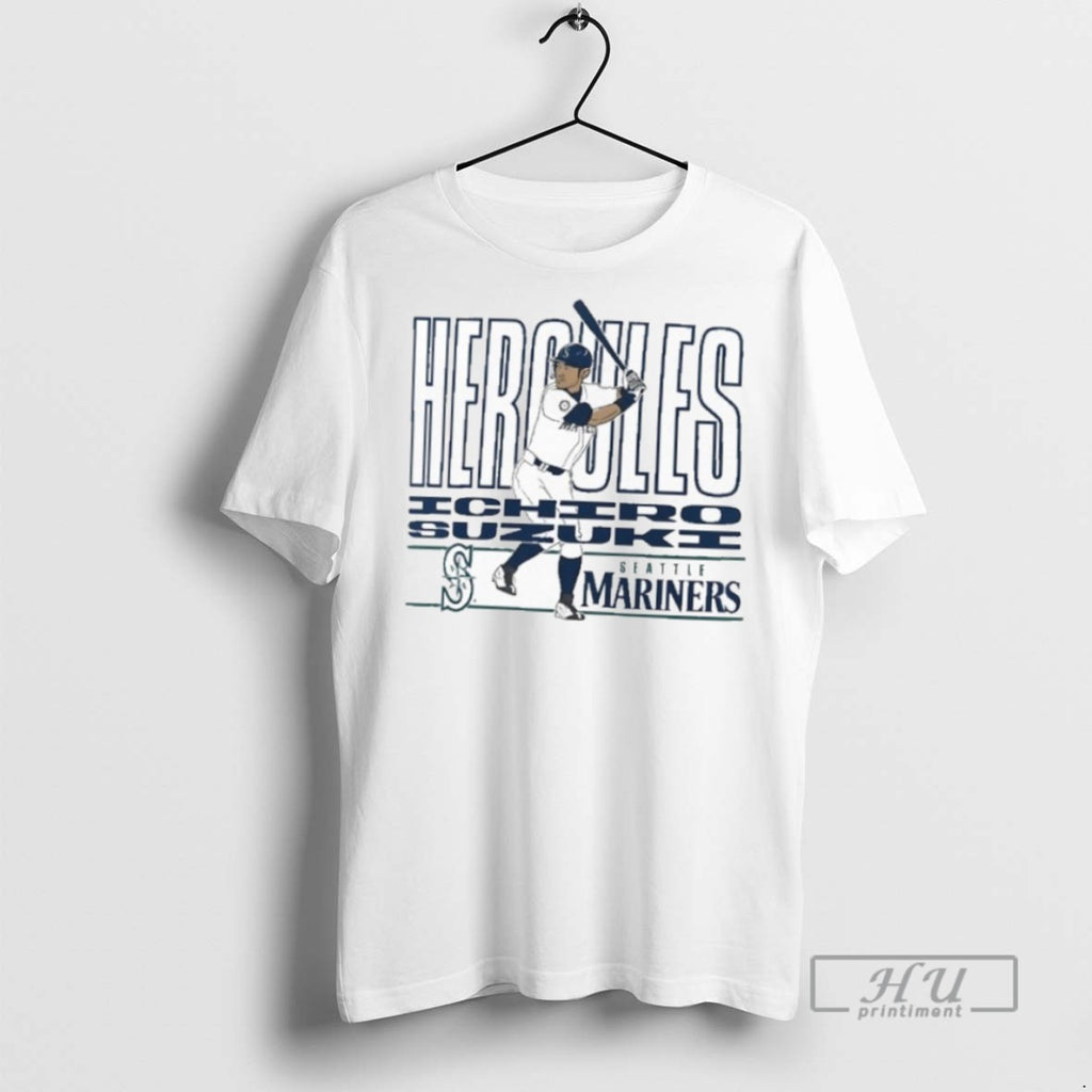 New Ichiro Suzuki Seattle Mariners Cooperstown Player Tee Shirts Sweatshirt Hoodies