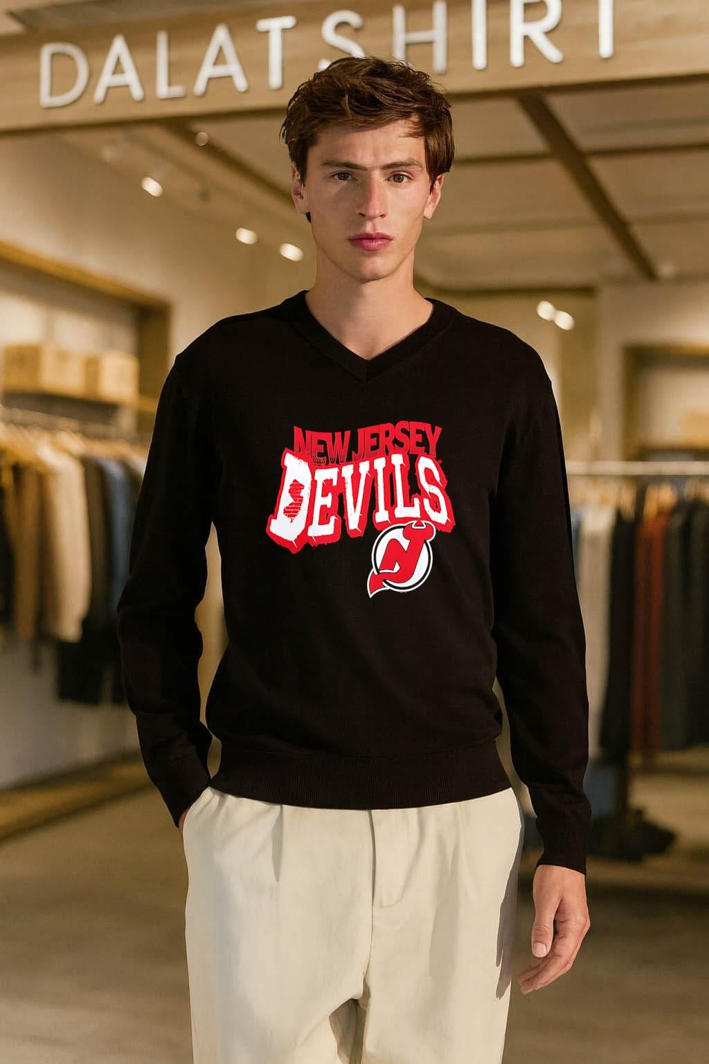 New Jersey Devils Red Brick State Map NHL Hockey Team shirt