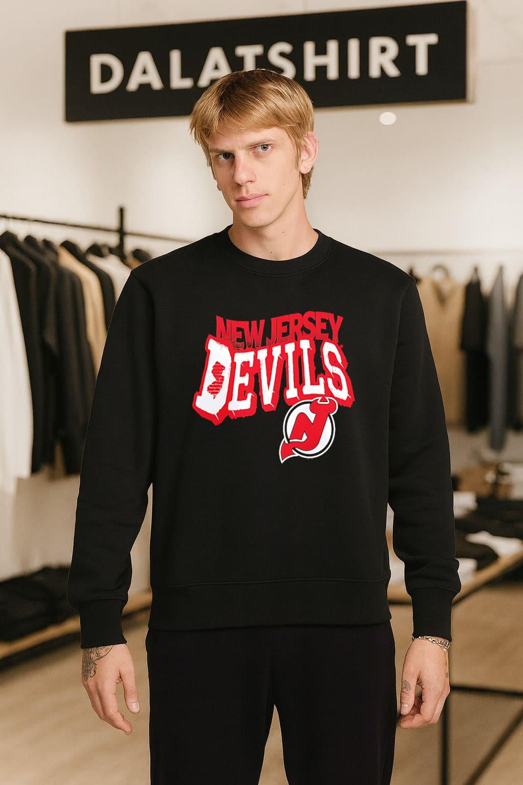 New Jersey Devils Red Brick State Map NHL Hockey Team shirt