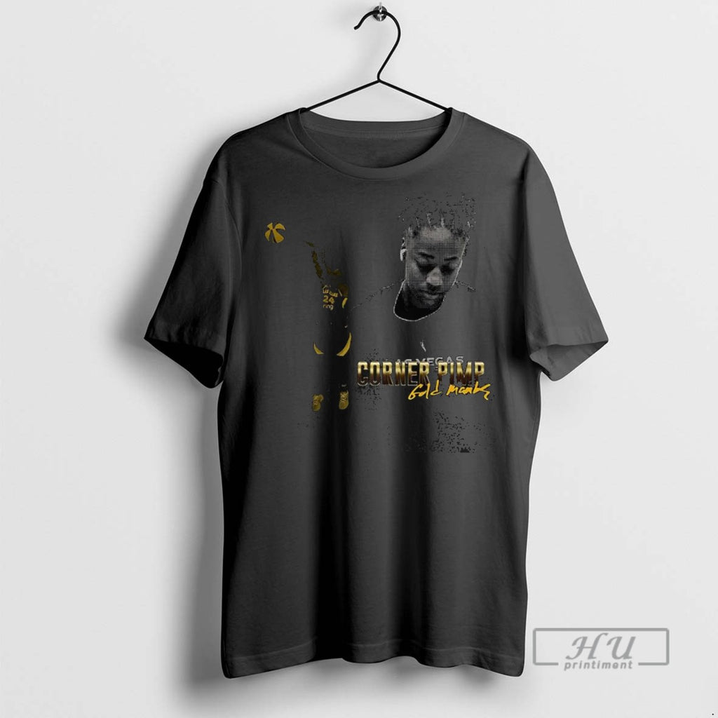 New Jewell Loyd Las Vegas Aces Wnba Corner Pimp Gold Marks Tee Shirts Sweatshirt Hoodies