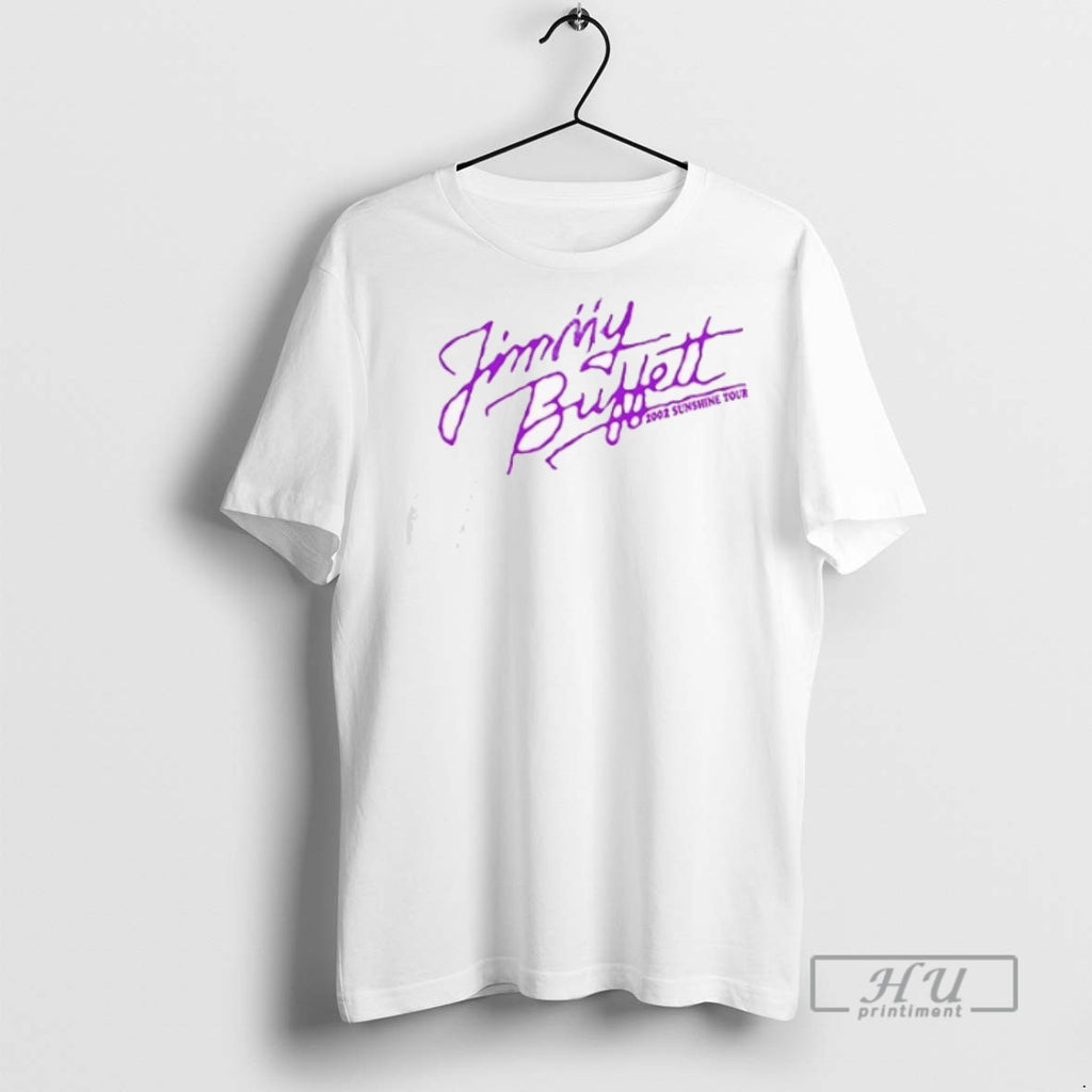 New Jimmy Buffett 2002 I Was At The Sunshine Tour Dates Double Sided Tee Shirts