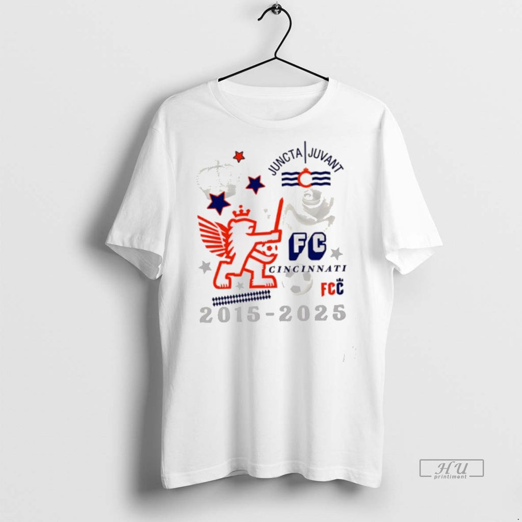 New Juncta Juvant Fc Cincinnati 2015 2025 Graphic Tee Shirt Sweater