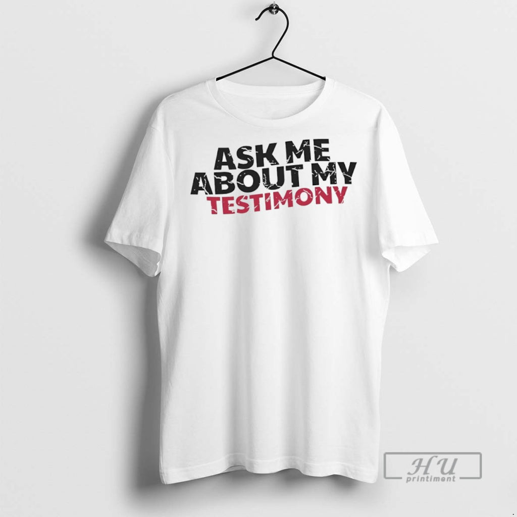 New Justin Williams God Is A G Ask Me About My Testimony Tee Shirts